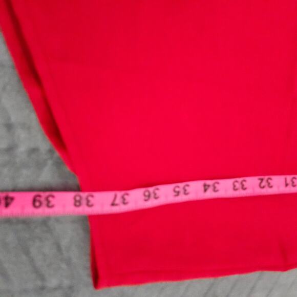 Isabel red satin asymmetrical slip dress sz L - Picture 7 of 8